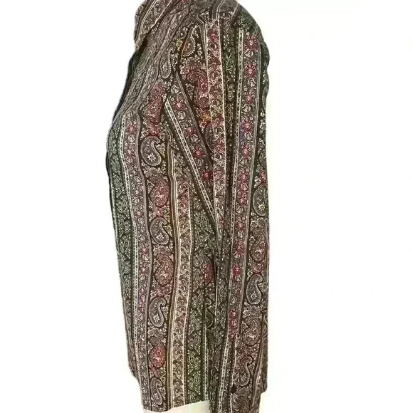 Mango Paisley  Print Shirt Size XS - Picture 2 of 6